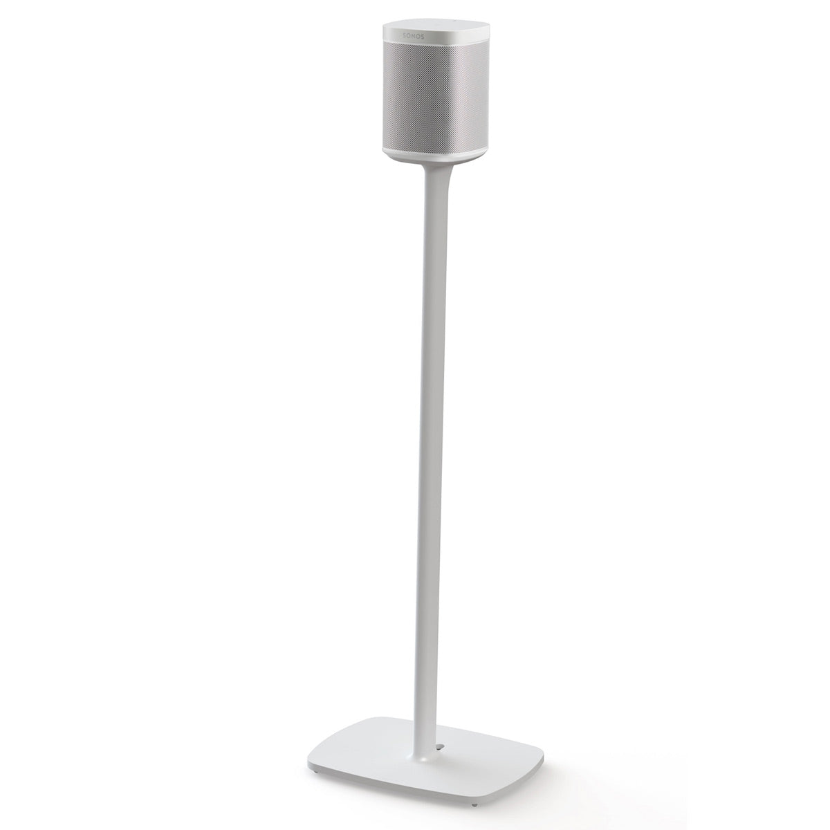 Flexson Fixed-Height Floor Stand for Sonos One - Each (White)
