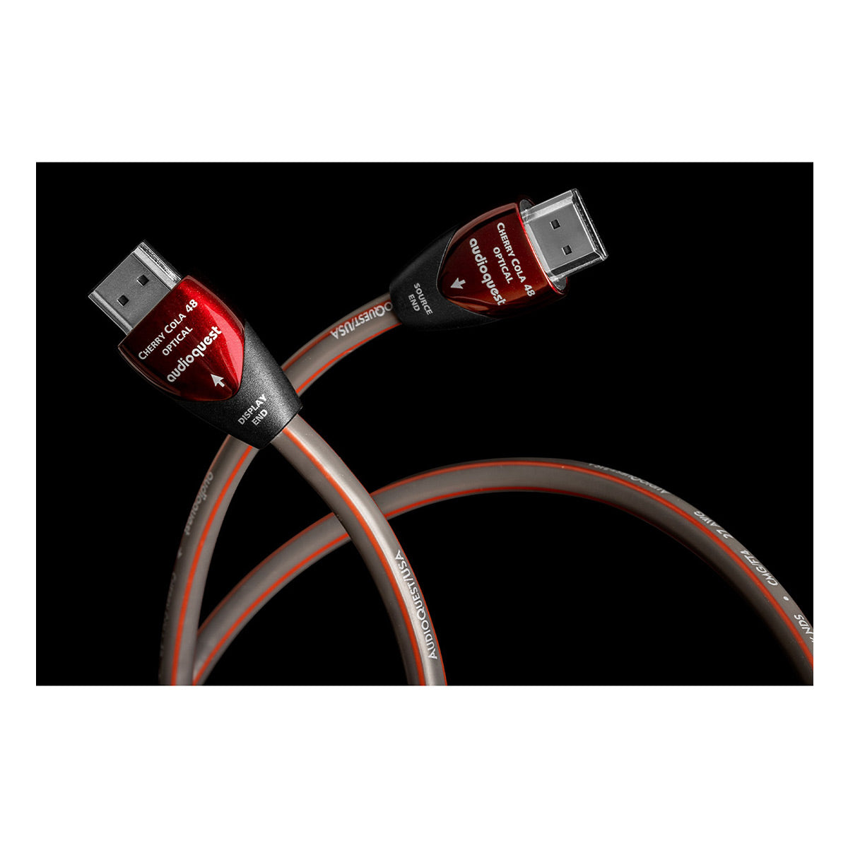 AudioQuest Cherry Cola 48 8K-10K 48Gbps Active Optical HDMI Cable - 16.4ft. (5m)