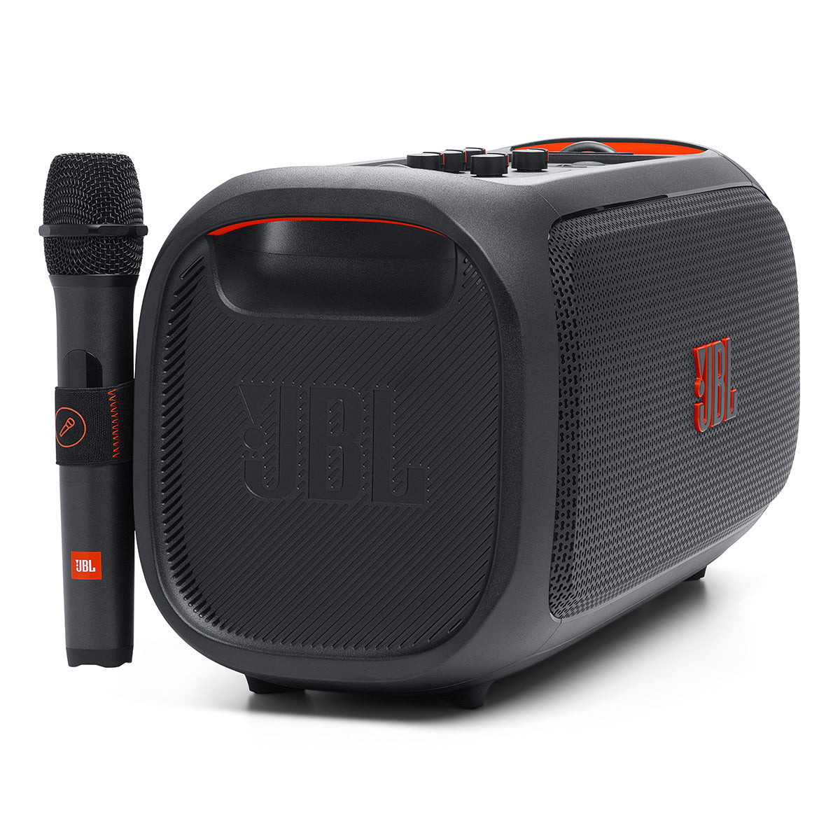 JBL PartyBox On-The-Go Essential with Wireless Microphone & Water Resistance