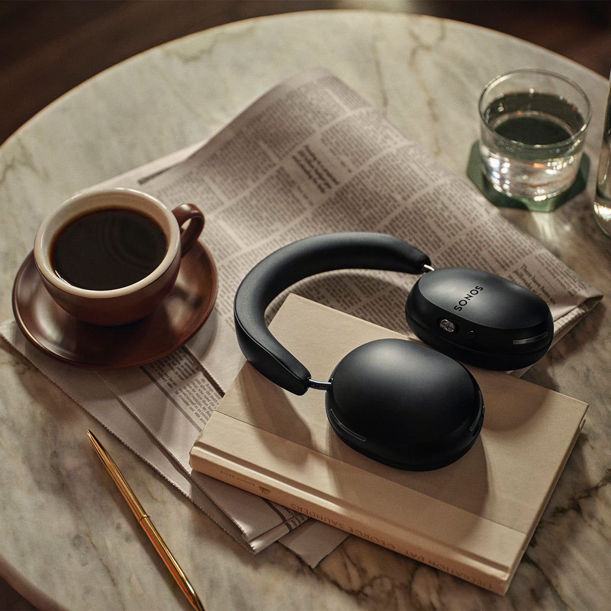 Sonos Personal Entertainment Set with Ace Wireless Noise Canceling Headphones and Beam Smart Sound Bar (Black)