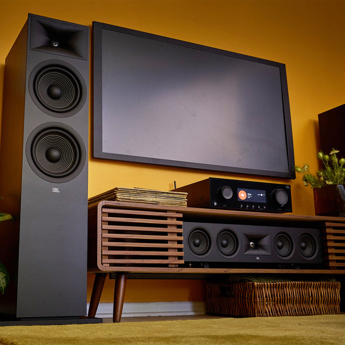 JBL Stage 245C Quad 4.5" Center Channel Speaker (Black)