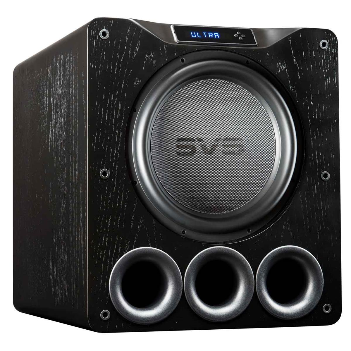 SVS PB16-Ultra 1500 Watt 16" Ported Cabinet Subwoofers - Pair (Black Oak Veneer)