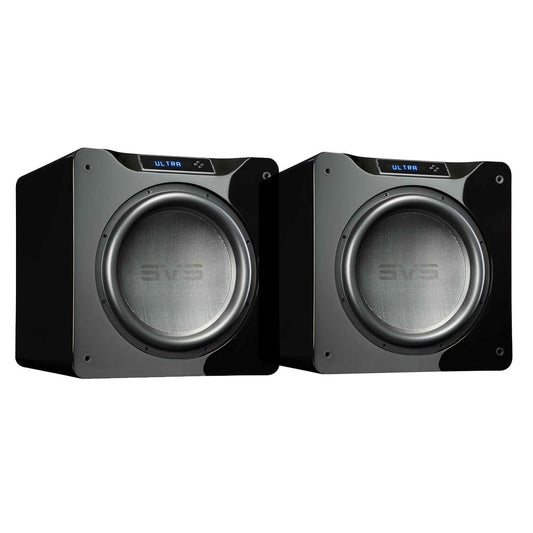 SVS SB16-Ultra 1500 Watt DSP Controlled 16" Subwoofers - Pair (Piano Gloss Black)