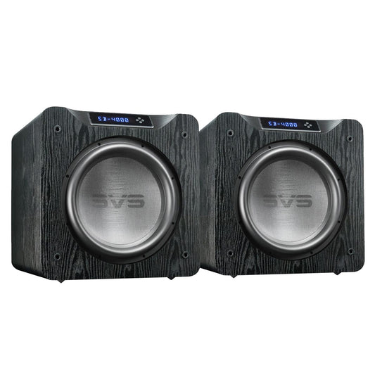 SVS SB-4000 13.5" 1200W Sealed Box Subwoofers - Pair (Premium Black Ash)