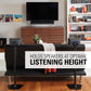 Sanus Fixed-Height Wireless Speaker Stands for Sonos ONE, PLAY:1, and PLAY:3 - Pair (Black)