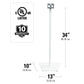 Sanus Wireless Speaker Stands for Sonos ONE, PLAY:1, and PLAY:3 - Pair (White)