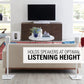 Sanus Wireless Speaker Stands for Sonos ONE, PLAY:1, and PLAY:3 - Pair (White)