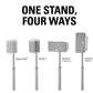 Sanus WSSA1 Height-Adjustable Wireless Speaker Stand for Sonos ONE, PLAY:1, and PLAY:3 - Each (White)