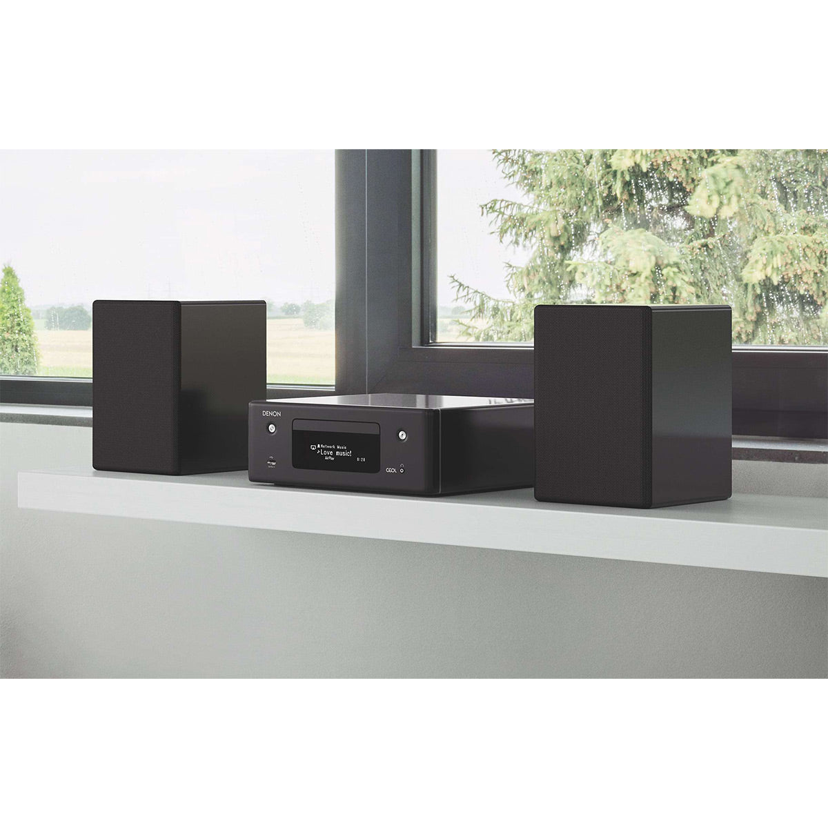 Denon RCD-N10 Network CD Receiver with HEOS (Black)