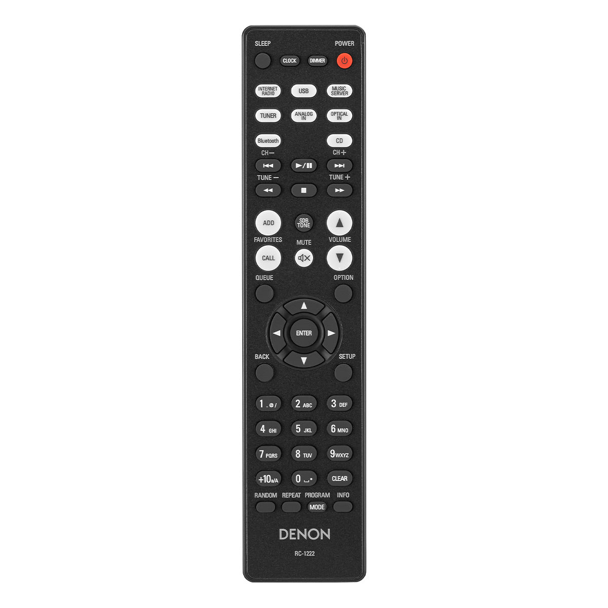 Denon RCD-N10 Network CD Receiver with HEOS (Black)