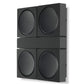 Flexson Wall Mount for 4 Sonos AMPs (Black)
