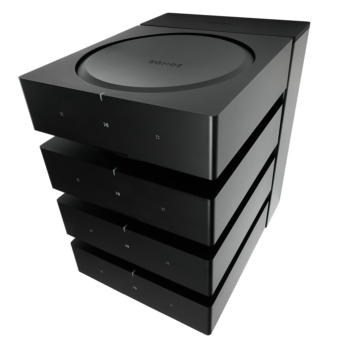 Flexson Dock for 4 Sonos AMPs (Black)