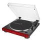 AudioTechnica AT-LP60XBT-RD Fully Automatic Belt-Drive Stereo Turntable with Bluetooth (Red)