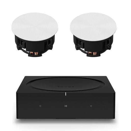 Sonos INCLGWW1 In-Ceiling Speaker Pair with Amp Wireless Hi-Fi Player