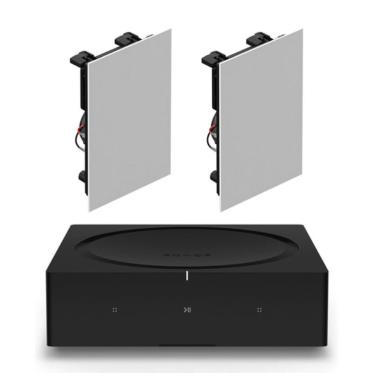 Sonos INWLLWW1 In-Wall Speaker Pair with Amp Wireless Hi-Fi Player