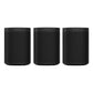 Sonos Three Room Set with Sonos One Gen 2 - Smart Speaker with Voice Control Built-In (Black)