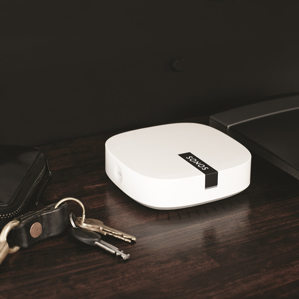 Sonos One Gen 2 Multi-Room Digital Music System Package (Black) with BOOST Enterprise-Grade Wireless Adapter (Black)