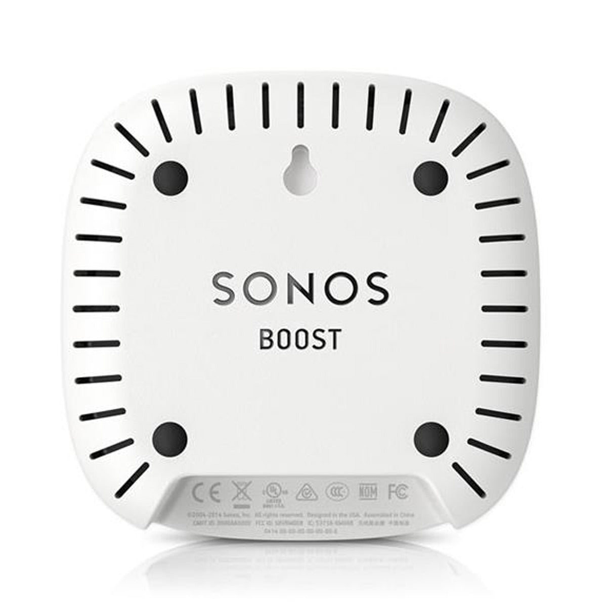Sonos One Gen 2 Multi-Room Digital Music System Package (White) with BOOST Enterprise-Grade Wireless Adapter (White)