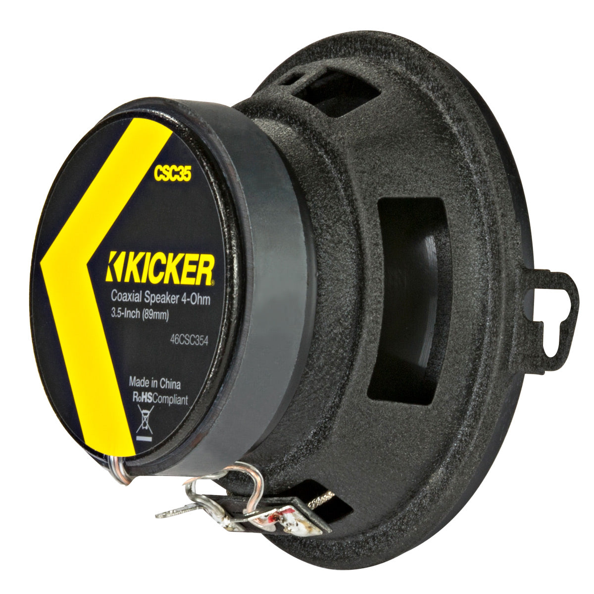Kicker 46CSC354 CS-Series 3-1/2" 2-Way Coaxial Speakers - Pair