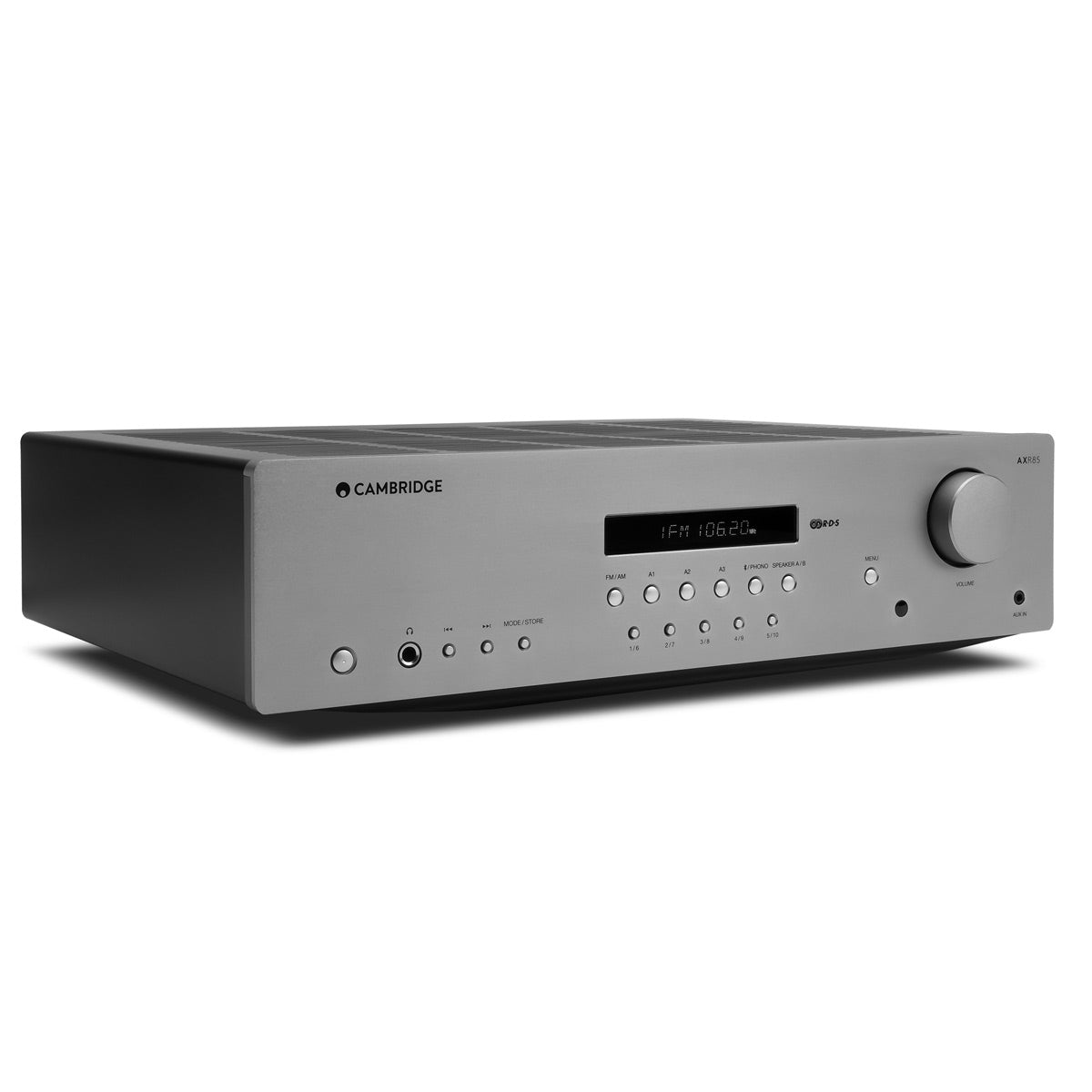 Cambridge Audio AXR85 FM/AM Stereo Receiver with Built-In Phono Stage (Silver)