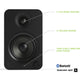 Kanto YU4 Powered Bookshelf Speakers with Built-In Bluetooth - Pair (Matte Black)