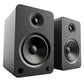 Kanto YU6 Powered Bookshelf Speakers with Built-In Bluetooth - Pair (Matte Black)