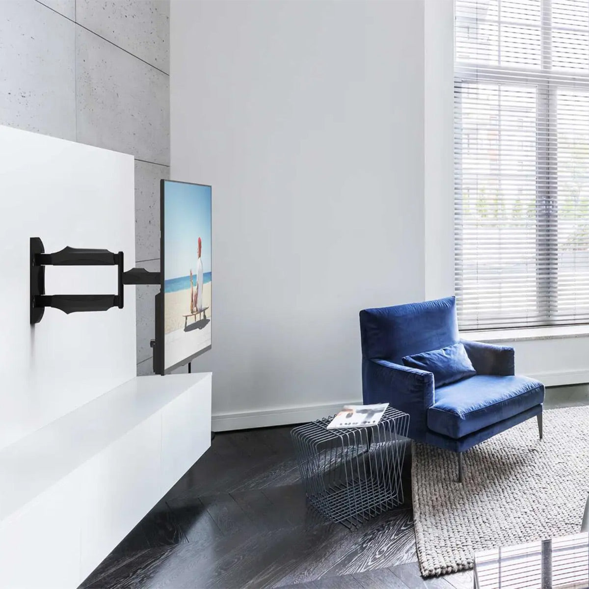 Kanto M300 Full Motion Single Stud TV Mount for 26" - 55" TV (Black)