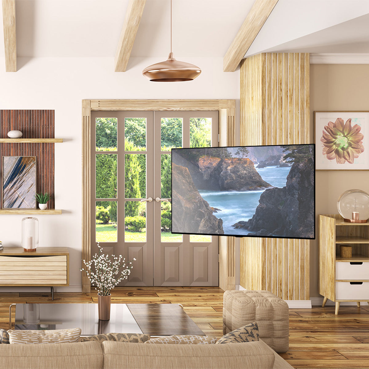 Kanto PDC650 Full Motion Corner Mount for 37" - 70" TV