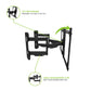 Kanto PDC650 Full Motion Corner Mount for 37" - 70" TV