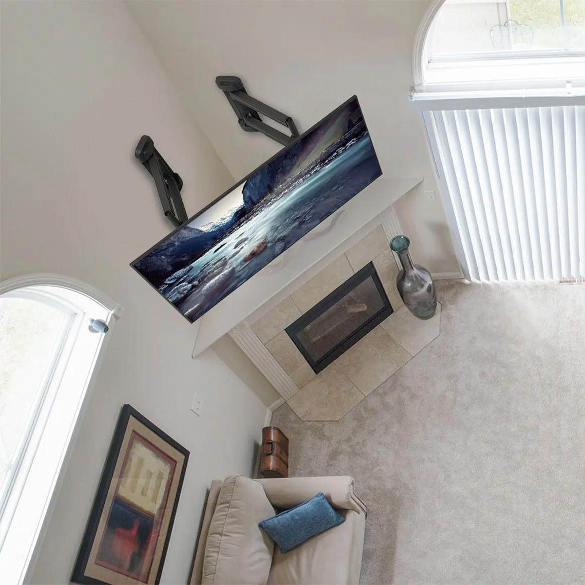 Kanto PDC650 Full Motion Corner Mount for 37" - 70" TV