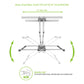 Kanto PDX680 Articulating Full Motion TV Mount for 39" - 80" TV (White)