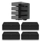 Sonos AMP Wireless Hi-Fi Players (4) with Flexson Dock (Black)