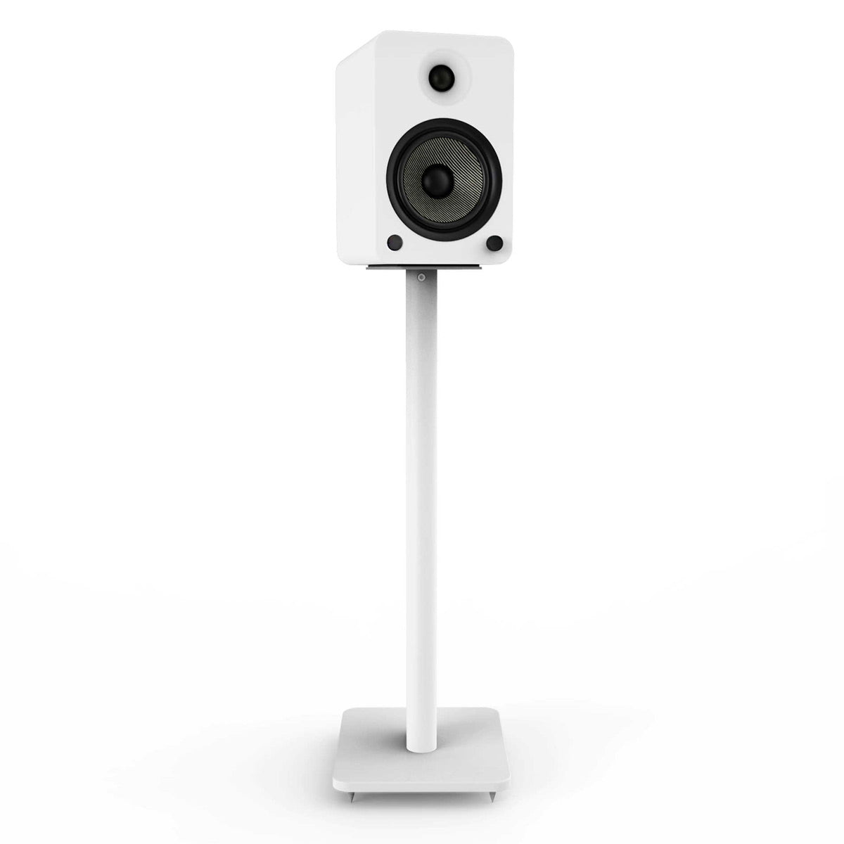 Kanto SP32PL 32" Bookshelf Speaker Stands with Rotating Top Plates and Cable Management – Pair (White)