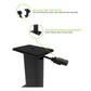 Kanto SP9 9" Universal Desktop Speaker Stands with Rotating Top Plates and Cable Management - Pair (Black)