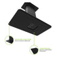 Kanto SP9 9" Universal Desktop Speaker Stands with Rotating Top Plates and Cable Management - Pair (Black)
