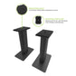 Kanto SP9 9" Universal Desktop Speaker Stands with Rotating Top Plates and Cable Management - Pair (Black)