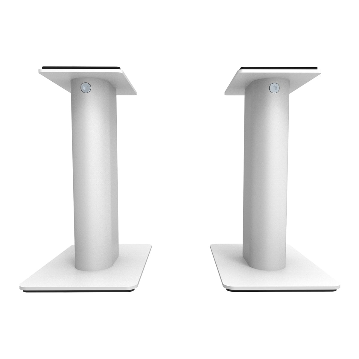 Kanto SP9 9" Universal Desktop Speaker Stands with Rotating Top Plates and Cable Management - Pair (White)