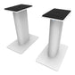 Kanto SP9 9" Universal Desktop Speaker Stands with Rotating Top Plates and Cable Management - Pair (White)