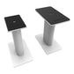 Kanto SP9 9" Universal Desktop Speaker Stands with Rotating Top Plates and Cable Management - Pair (White)