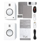 Kanto TUK Premium Powered Bookshelf Speakers with Bluetooth - Pair (Matte White)