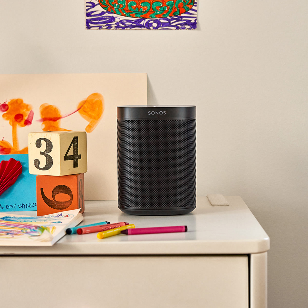 Sonos Two Room Set with One SL Wireless Streaming Speaker (Black)