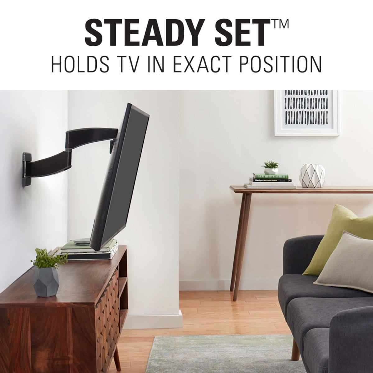 Sanus VSF716 Small Full Motion TV Mount for 19" - 40" TV (Black)