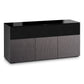 Salamander Chameleon Collection Seattle 339 Triple Speaker Integrated Cabinet (Gray Oak with Black Glass)