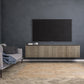 Salamander Chameleon Collection Lancaster 247 Quad AV Cabinet (Rough-Sawn Barnboard Oak)