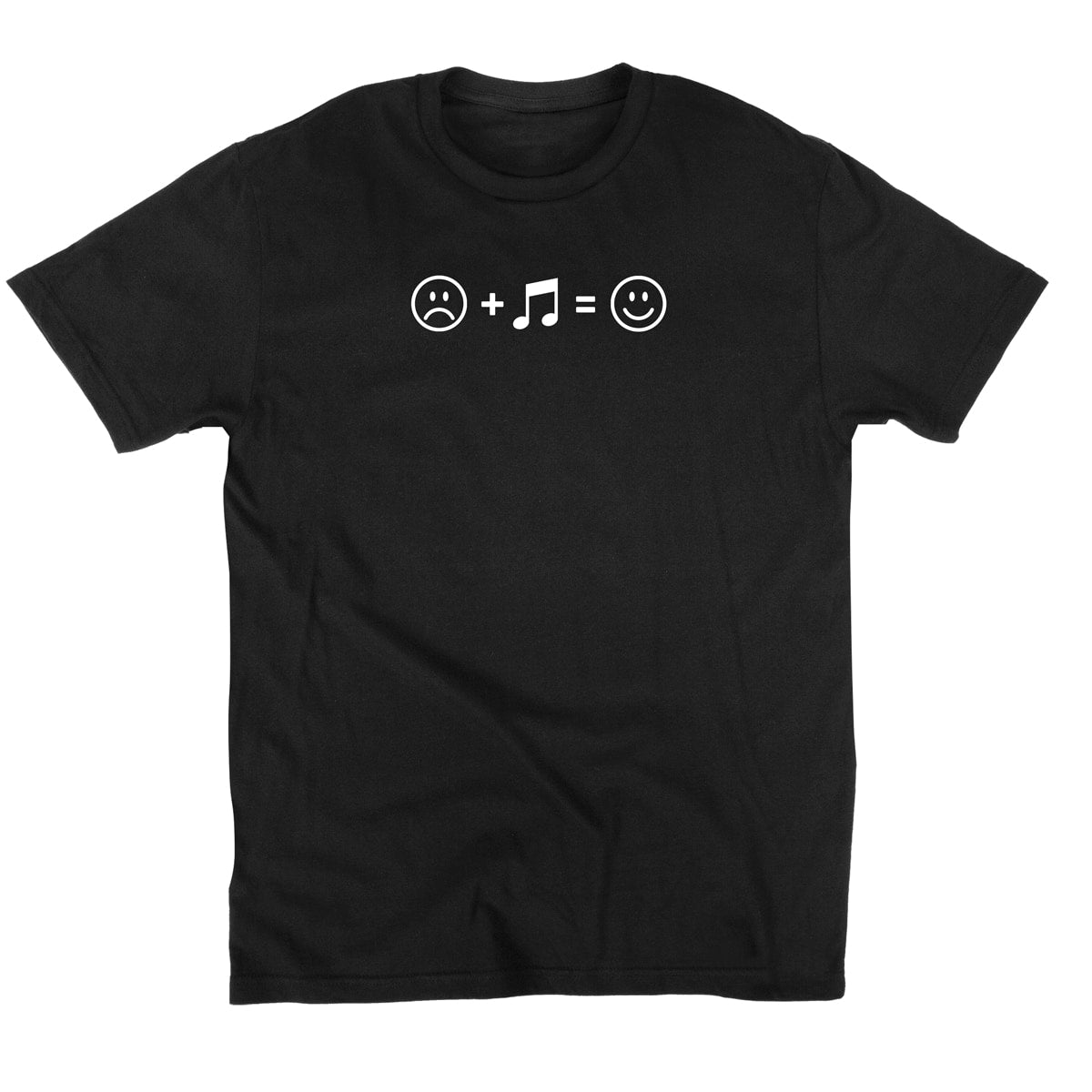 World Wide Stereo Men's Music Makes Us Happy T-shirt (Black)