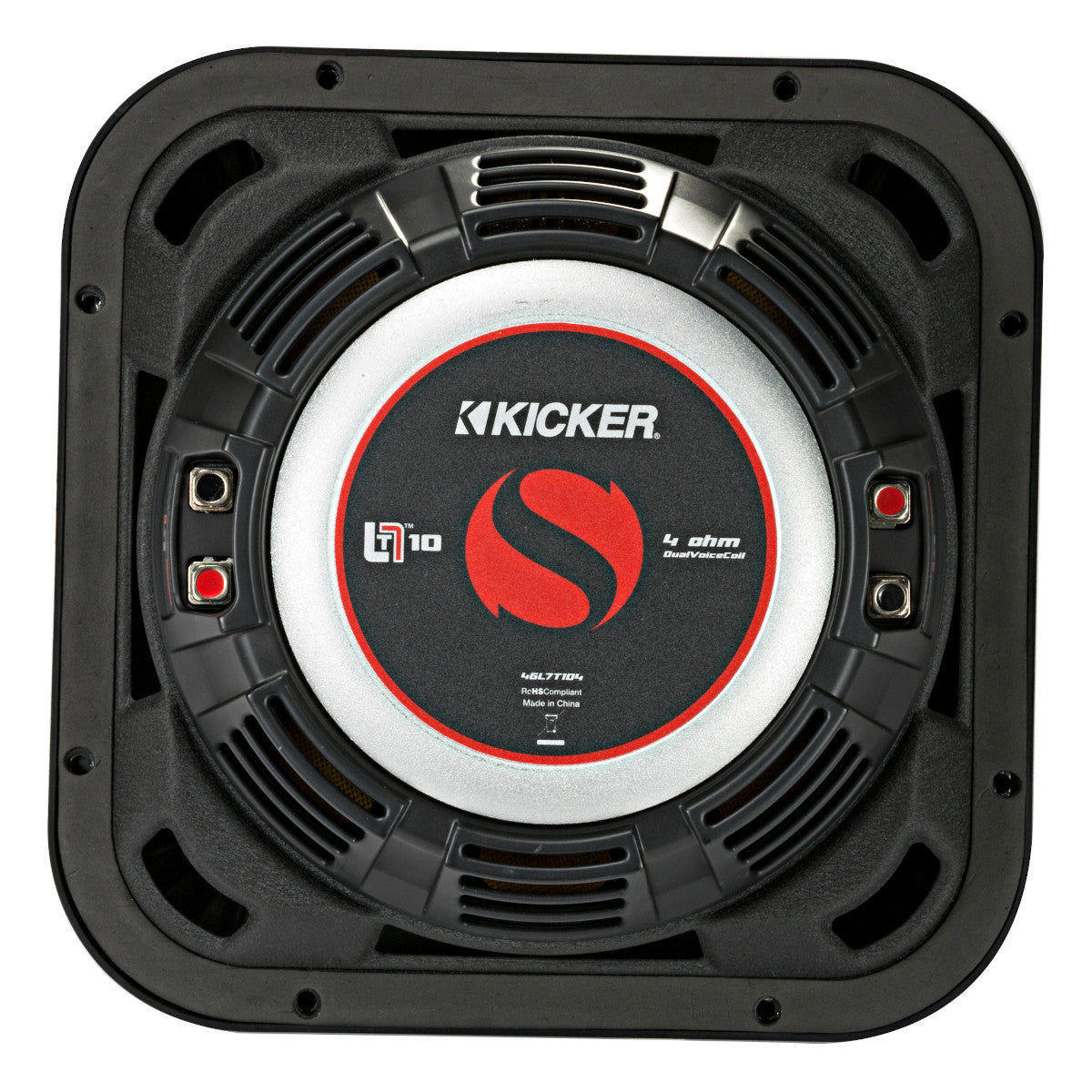 Kicker 46L7T104 10" 4-Ohm Solo-Baric L7T Shallow-Mount Subwoofer