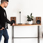 Kanto YU6 Powered Bookshelf Speakers with Built-In Bluetooth - Pair (Walnut)
