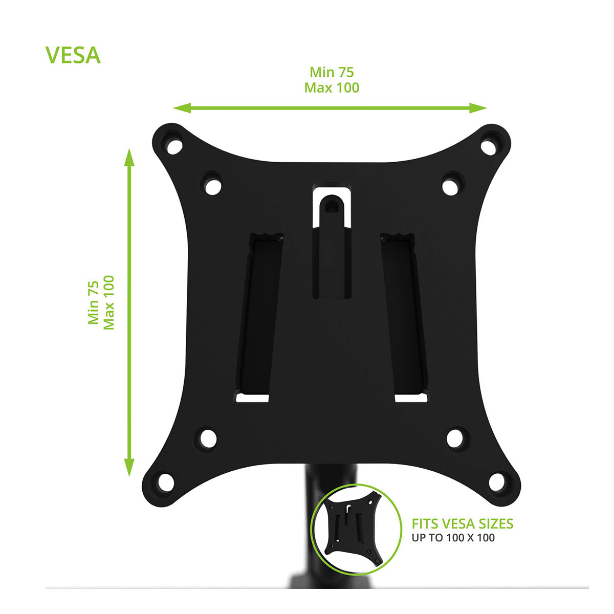 Kanto DMS2000 Dual-Monitor Desktop Mount for 17" - 32" Displays with Gas-Shocks (Black)