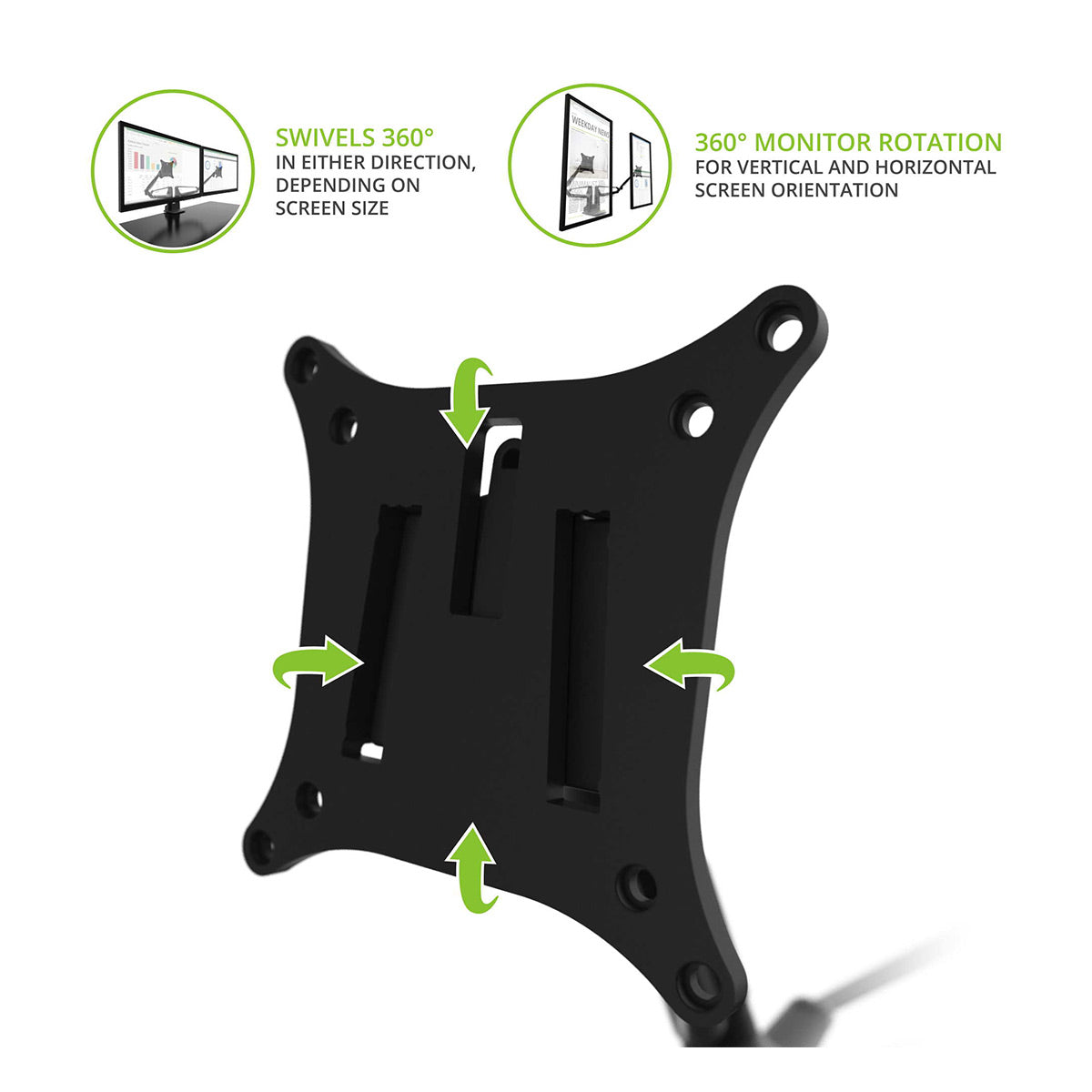 Kanto DMS2000 Dual-Monitor Desktop Mount for 17" - 32" Displays with Gas-Shocks (Black)