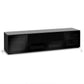 Salamander Chameleon Collection Oslo 245 Quad Speaker Integrated Cabinet (Black Oak with Smoked Glass Doors & Black Glass Top)